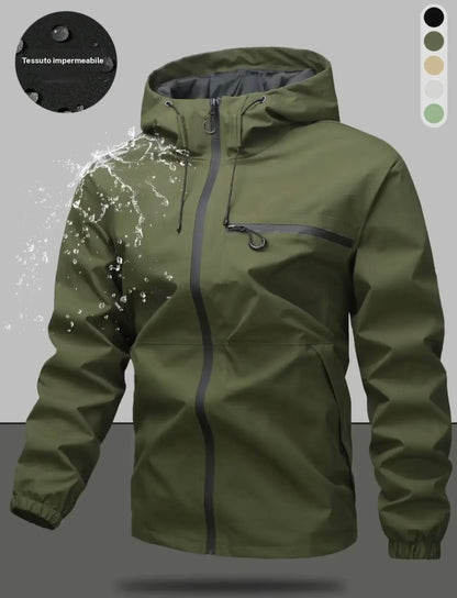 Giacca Impermeabile con Cappuccio