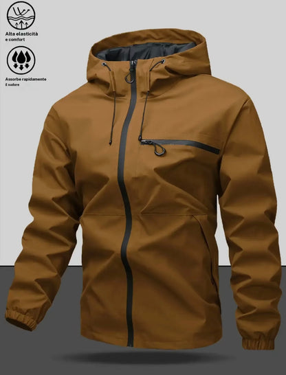 Giacca Impermeabile con Cappuccio